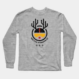 Rudolph Red Five Standing By Light Background Long Sleeve T-Shirt